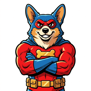 Comic book: superhero Corgi