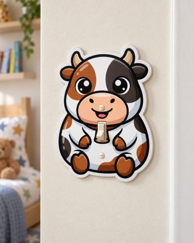 Cow With Bell Light Switch Cover