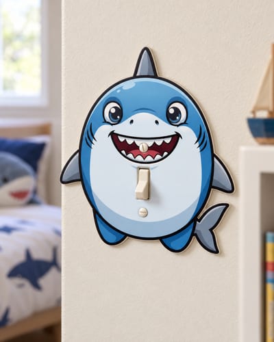 Great White Shark Light Switch Cover