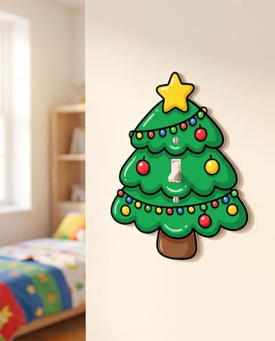 Christmas Tree Light Switch Cover
