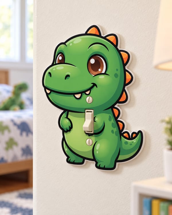 Tiny Arm T-Rex Light Switch Cover