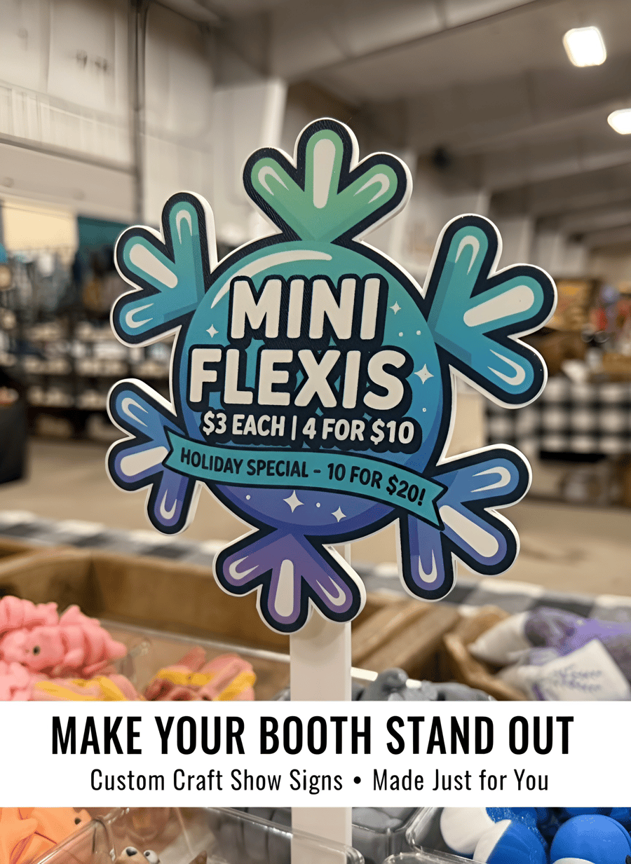 Craft Vendor Display Signage