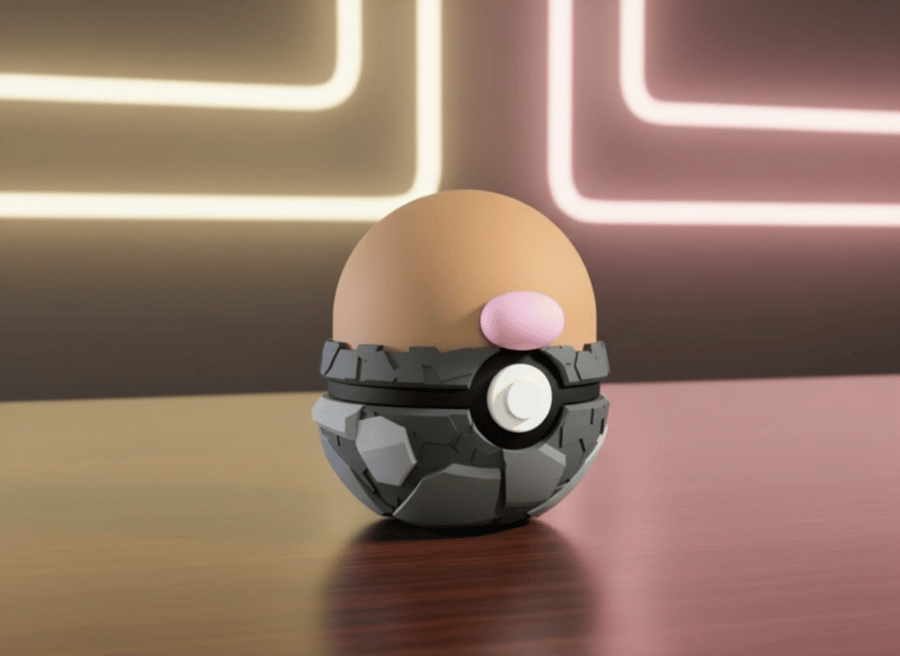 Diglett Character Ball