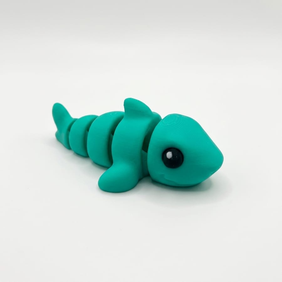 Shark Flexi Mini 3D Printed Articulated Fidget Toy - Desktop Collectible Stress Relief Toy — photo 3