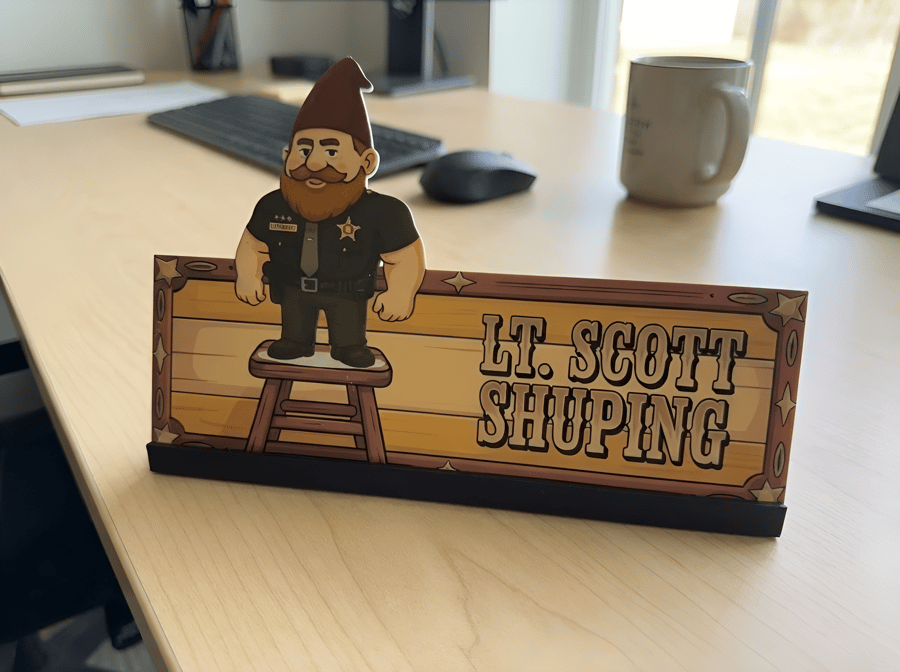 Custom Name Plate — photo 2