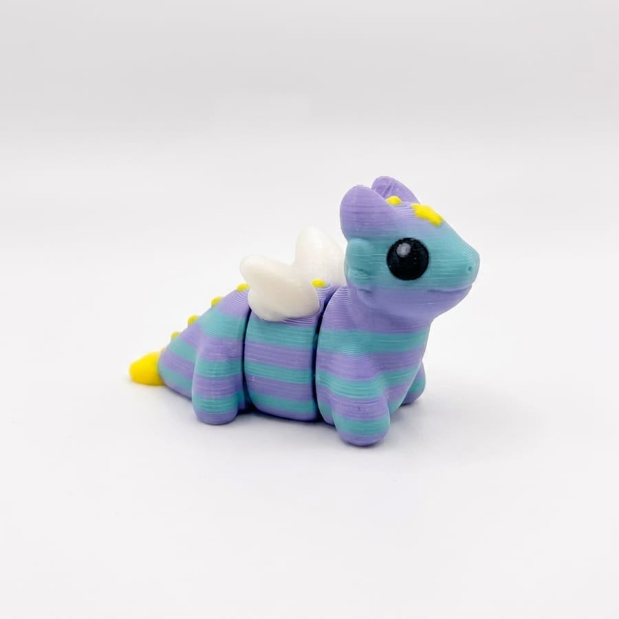 Celestial Dragon Flexi Mini 3D Printed Articulated Fidget Toy Collectible Desktop Stress Relief — photo 3