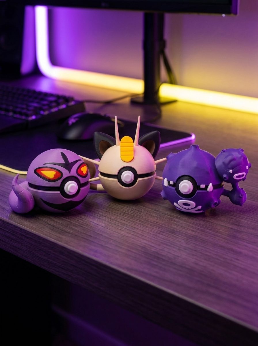 Team Rocket Trio Character Balls