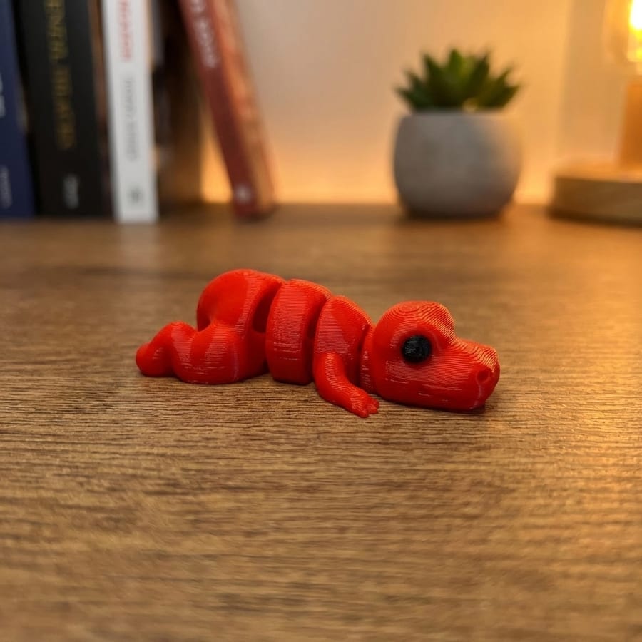 Tyrannosaurus Rex Flexi Mini 3D Printed Articulated Fidget Toy - Desk Collectible Dinosaur