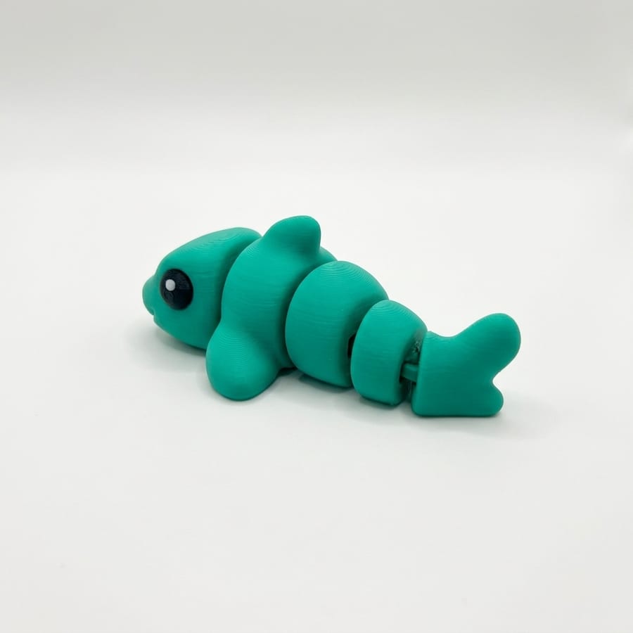 Shark Flexi Mini 3D Printed Articulated Fidget Toy - Desktop Collectible Stress Relief Toy — photo 4