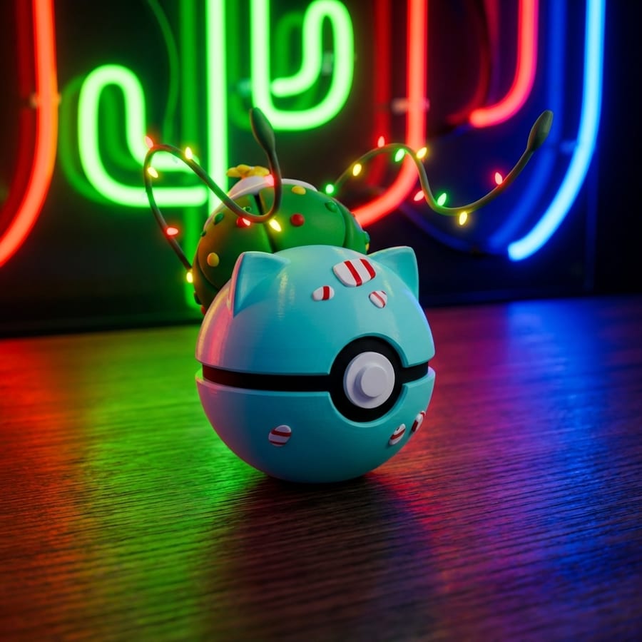 Bulbasaur Christmas Character Ball