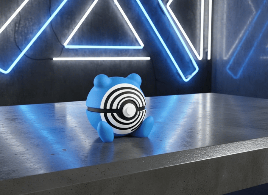Poliwhirl Character Ball
