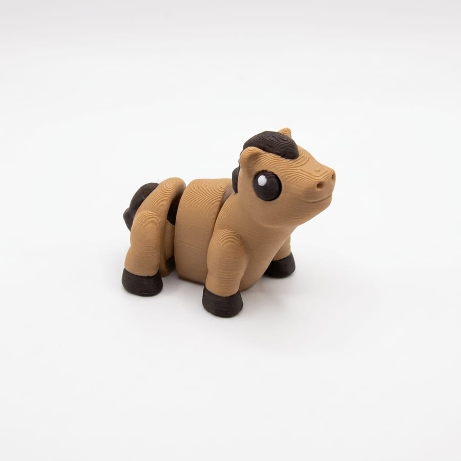 Horse Flexi Mini 3D Printed Articulated Fidget Toy - Desk Toy Collectible Fun Gift — photo 3