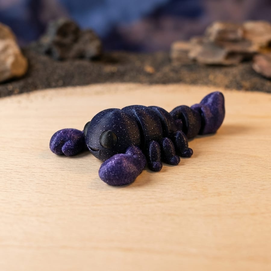 Scorpion Flexi Mini 3D Printed Fidget Toy - Articulated Desktop Collectible Stress Relief Gift