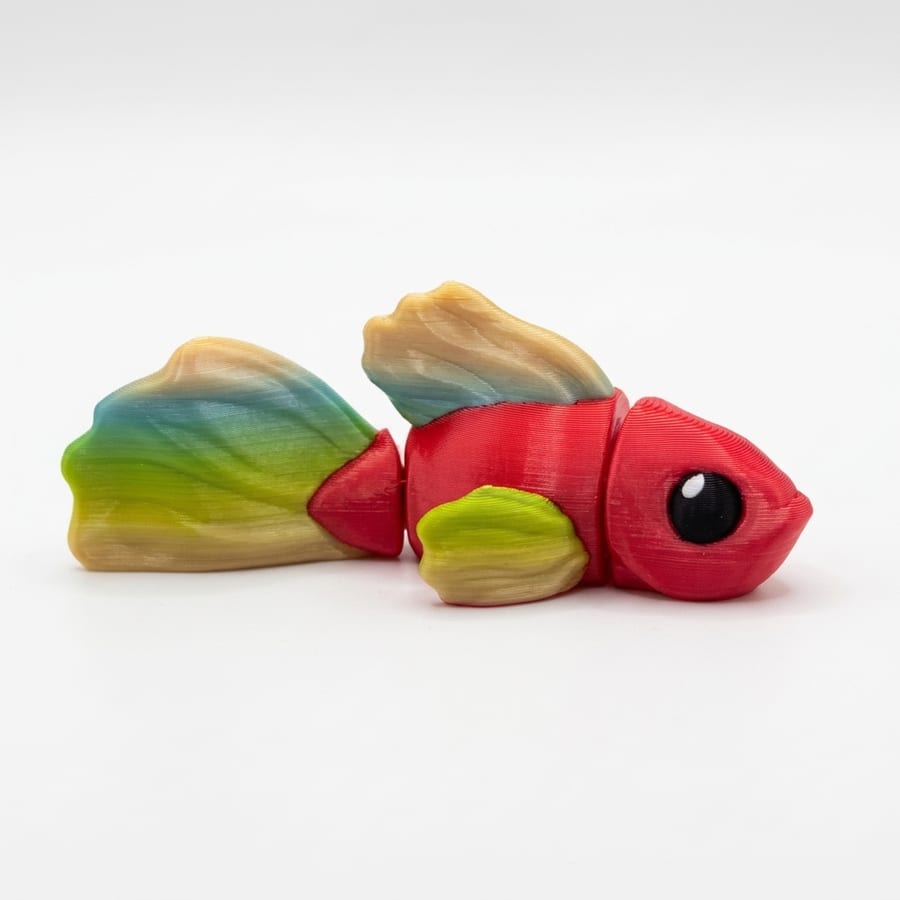 Beta Fish Flexi Mini 3D Printed Articulated Fidget Toy - Desk Collectible — photo 3