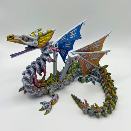Mech Dragon – 3D Printed Articulated Cyber Dragon by Flexi Factory