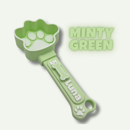 Personalized Dog Food Scoop with Feeding Reminder | Magnetic | Custom Pet Measuring Cup | Kibble Portion Control Spoon for Dry Dog Food