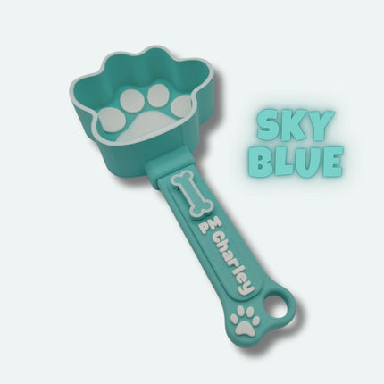 Personalized Dog Food Scoop with Feeding Reminder | Magnetic | Custom Pet Measuring Cup | Kibble Portion Control Spoon for Dry Dog Food